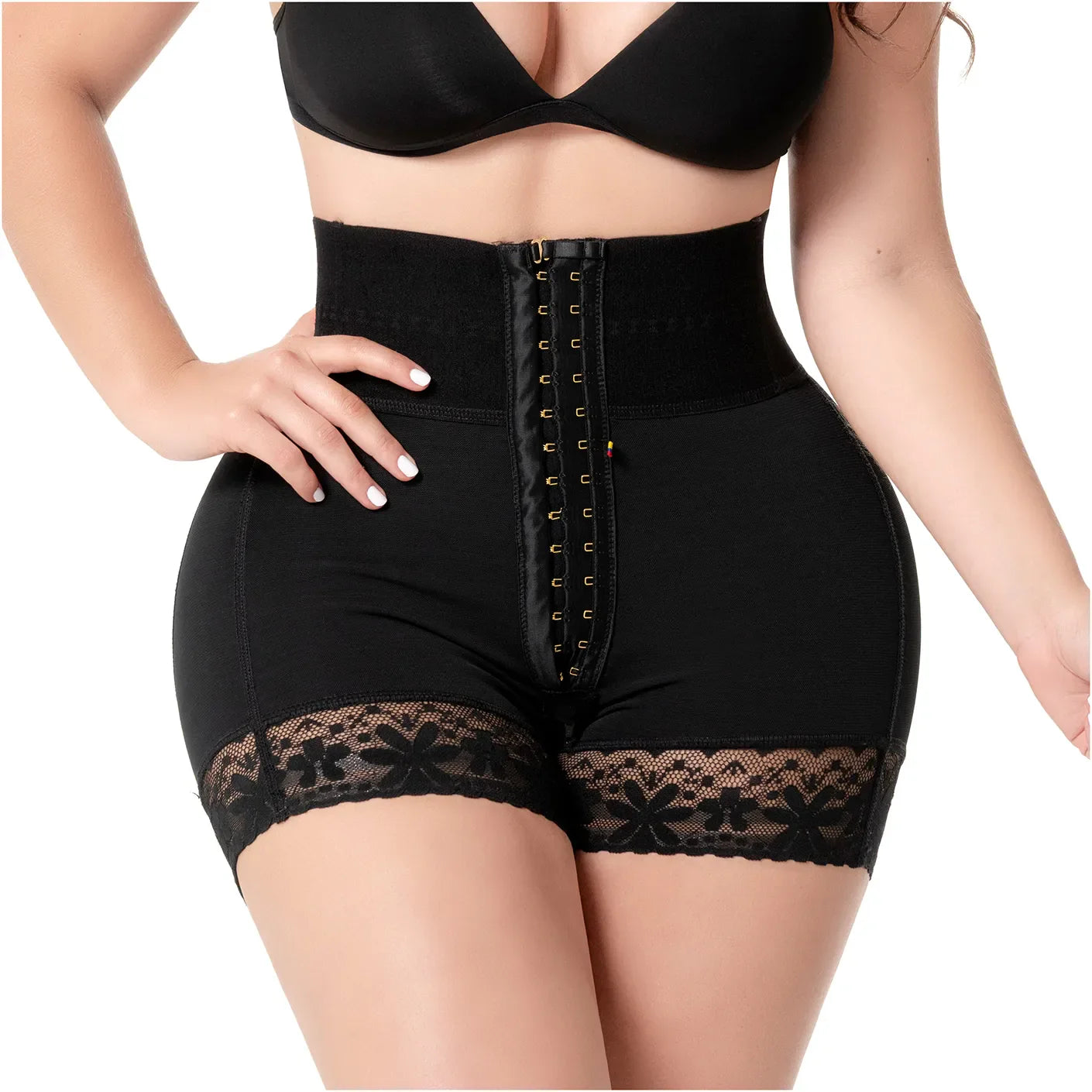 Sonryse Adjustable Tummy Control Shaper Shorts | Extra High Waisted with Front Hooks