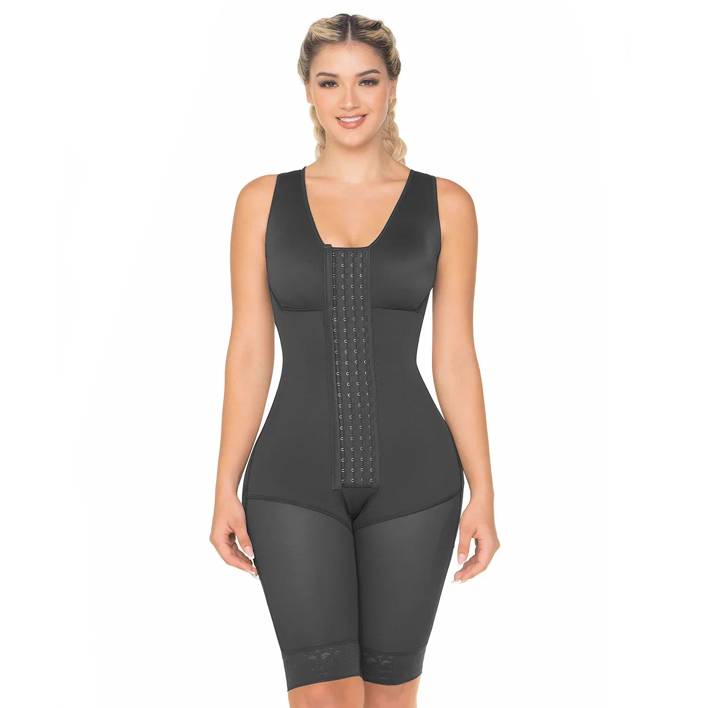 MARIAE FPT6340 Stage 2 Faja Colombiana Postpartum Post Surgery Shapewear Bodysuit Mid Thigh