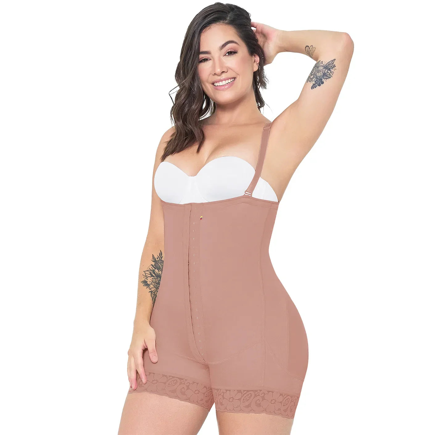 MARIAE FBD9530 Stage 2 Faja Colombiana Postparto After Tummy Tuck Mid Thigh & Open Bust