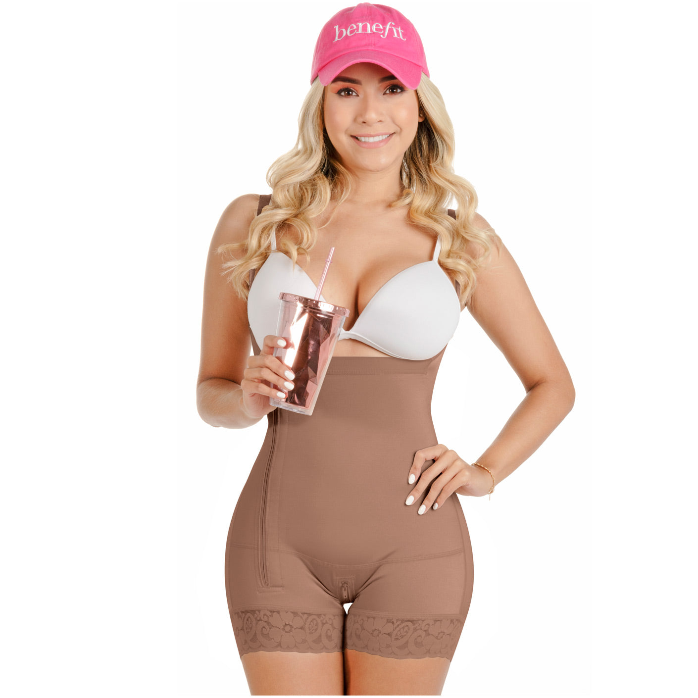 Fajas Sonryse TR046ZL | Tummy Control Colombian Shapewear with Side Zipper | Daily Use and Nightout