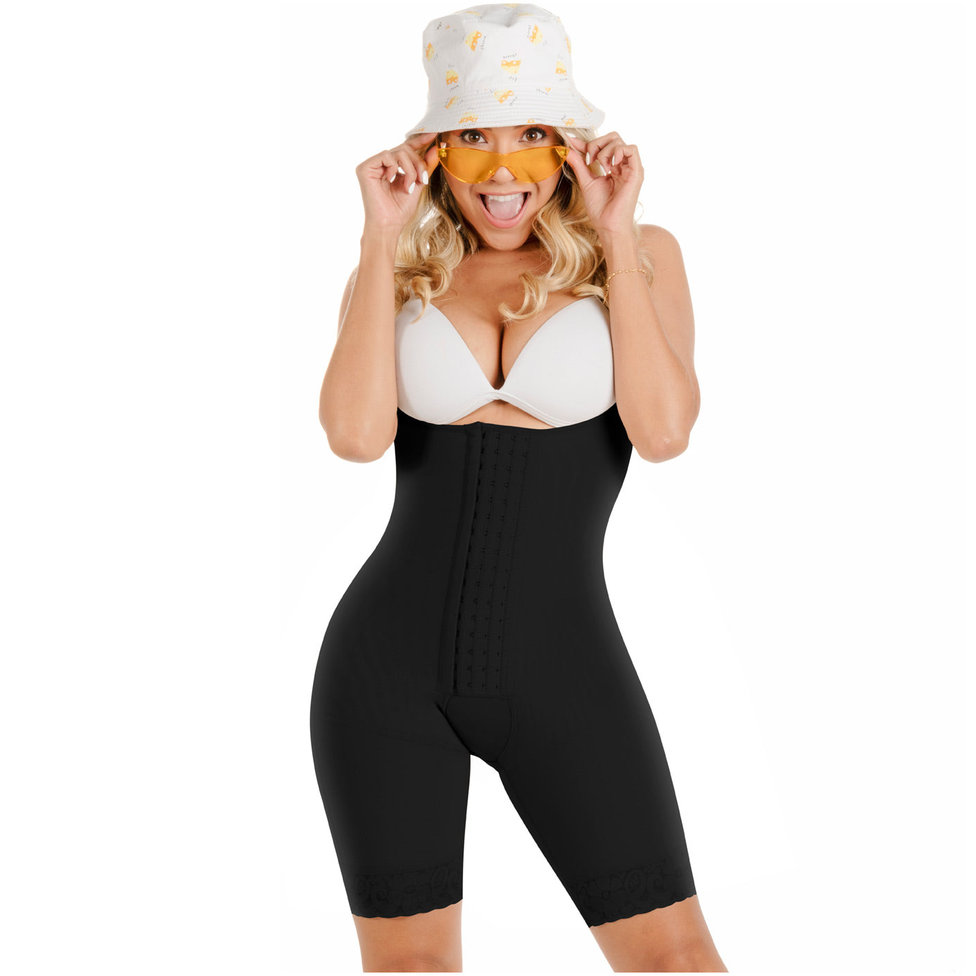 Fajas Sonryse TR47BF | Womens Butt Lifting Colombian Shapewear with Front Hooks | Everyday Use and Post Surgery